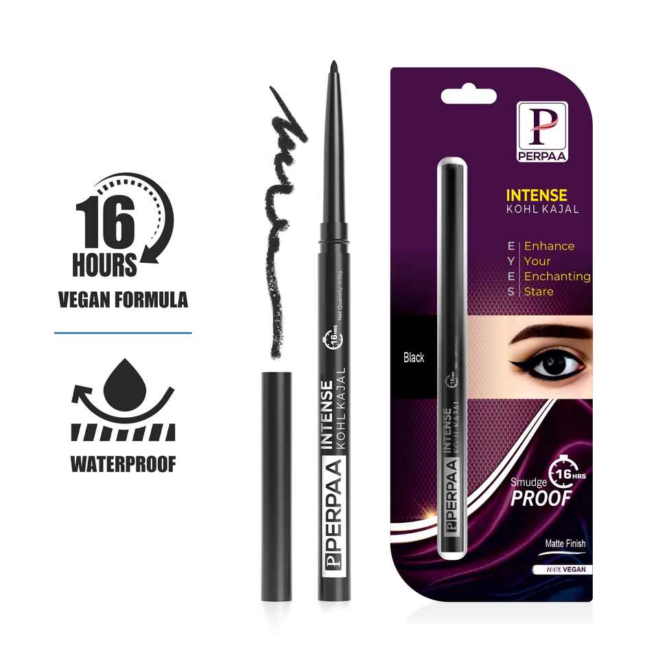 PERPAA Beauty Intense Kohl Long Stay Kajal | Waterproof - Smudge - Transfer-resistant