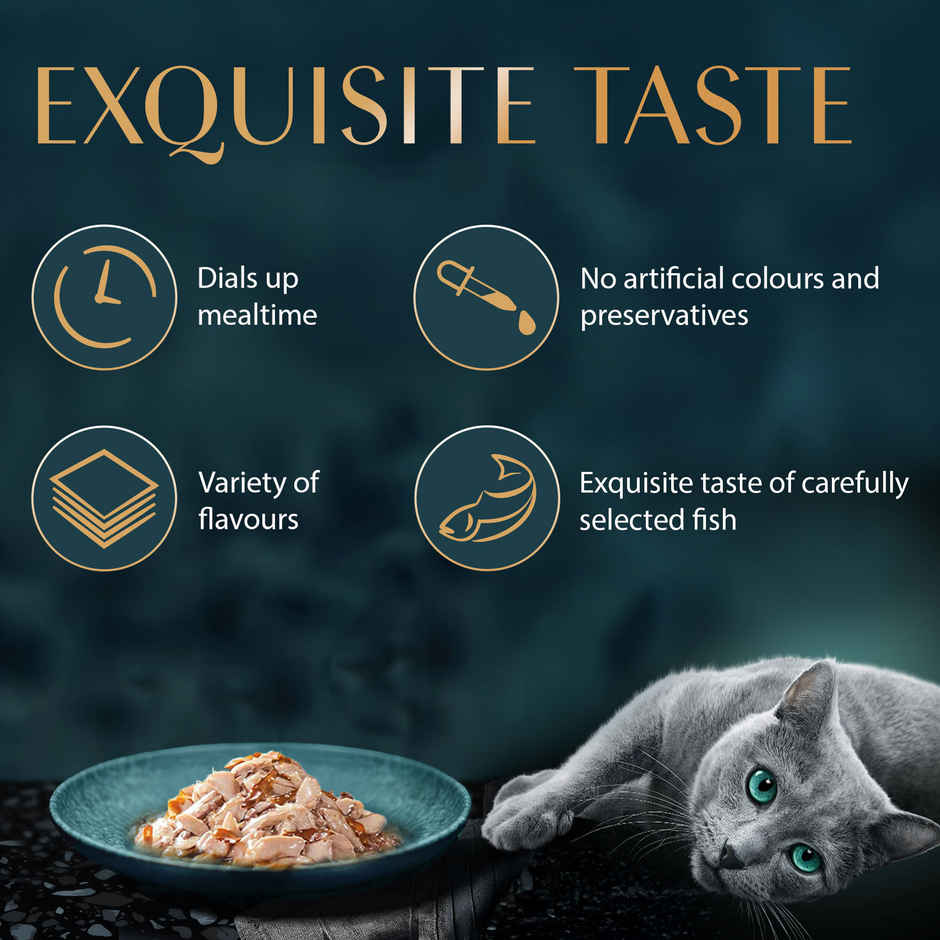 Sheba Rich Adult Fish with Dry Bonito Flavour Wet Cat Food