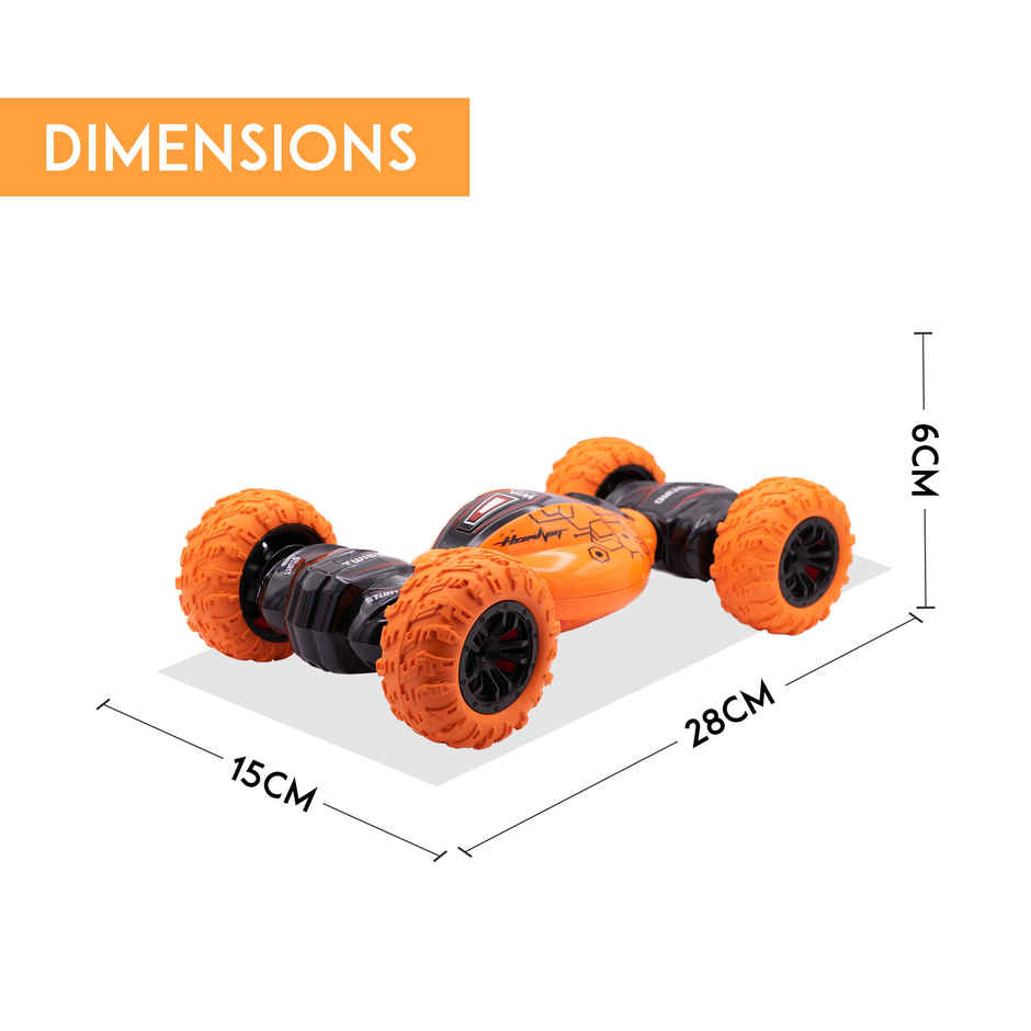 SEEDO Remote Control Car 1:16 , 2.4 GHz, USB Rechargeable, Fast Speed Twisting Stunt Car | Orange