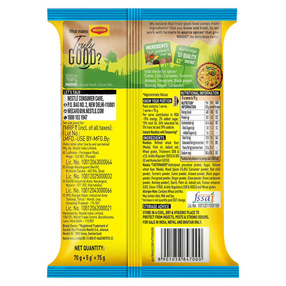 Maggi Masala Noodles No Onion No Garlic Combo