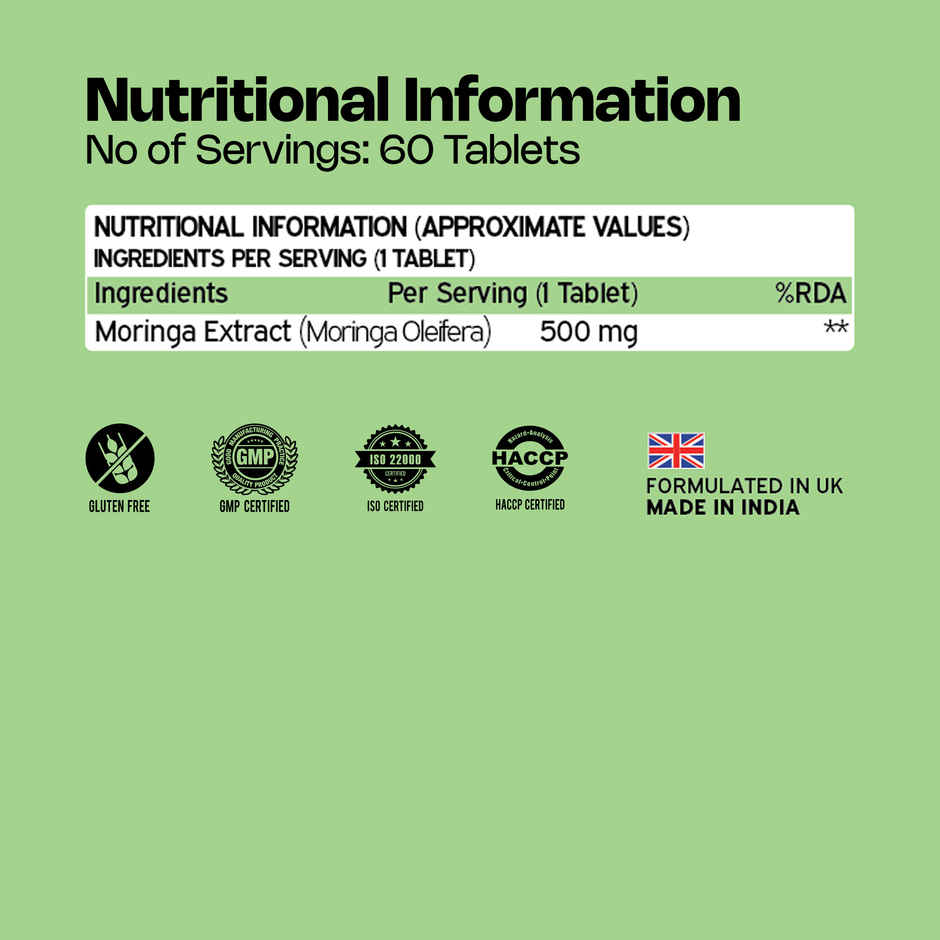 Nutriburst Moringa 500mg Tablets
