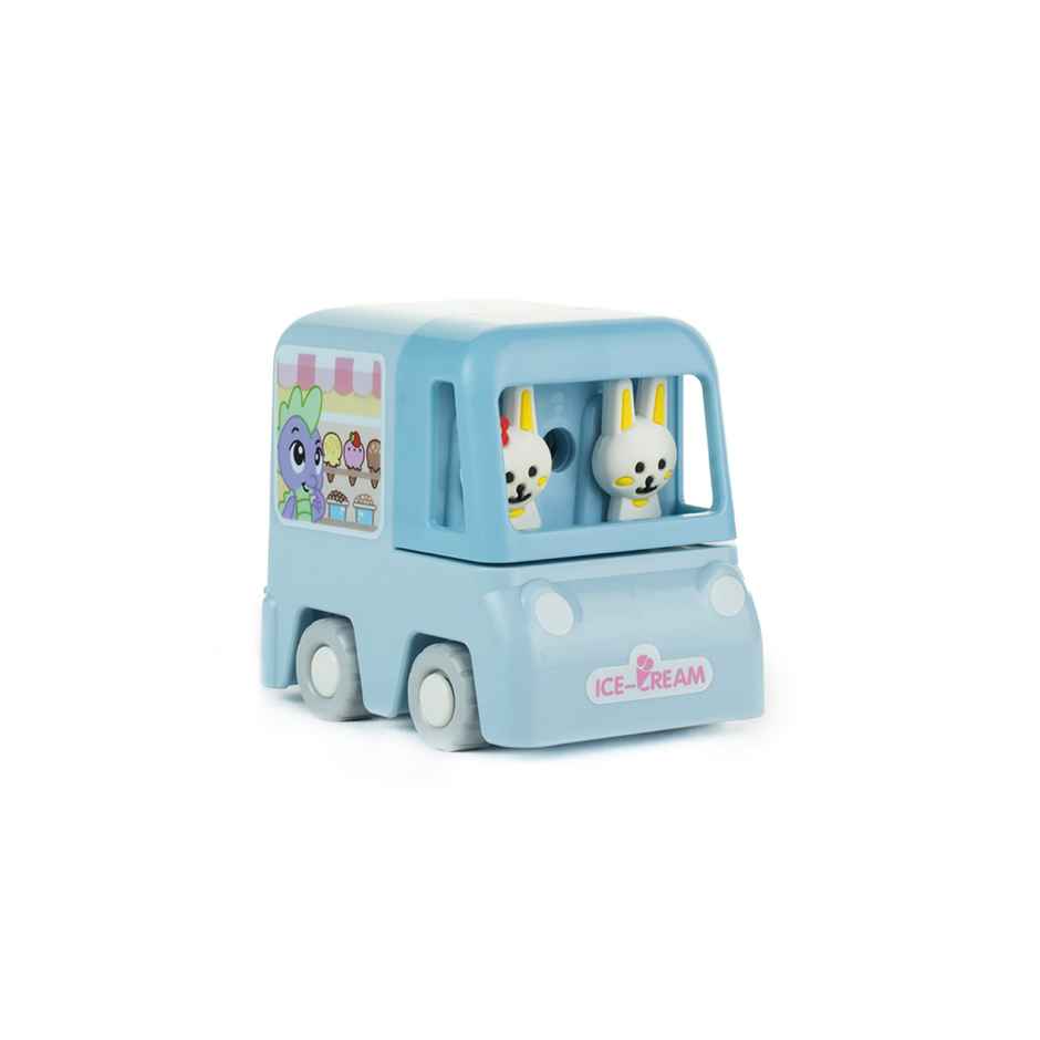 Qips Car Shaped Rotary Machine Pencil Sharpener - 308 Blue