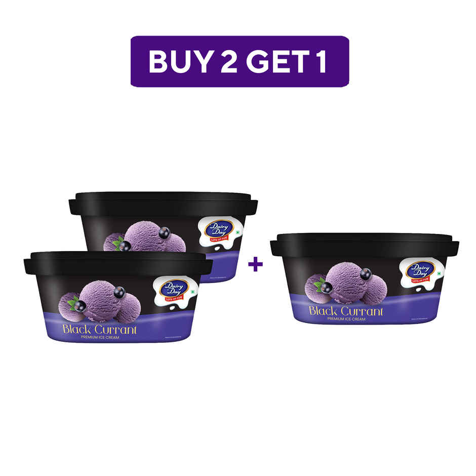 Dairy Day Black Currant Ice Cream Tub  Combo