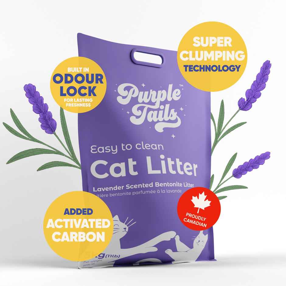 Purple Tails Canada Odour Control Cat Litter | Lavender