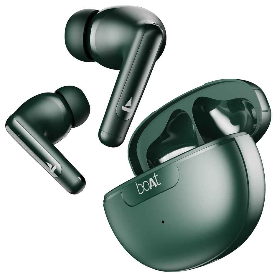 boAt Airdopes 161 ANC TWS Earbuds Active Noise Cancellation(32dB),50HRS Playback & ASAP Charge Bluetooth - Green