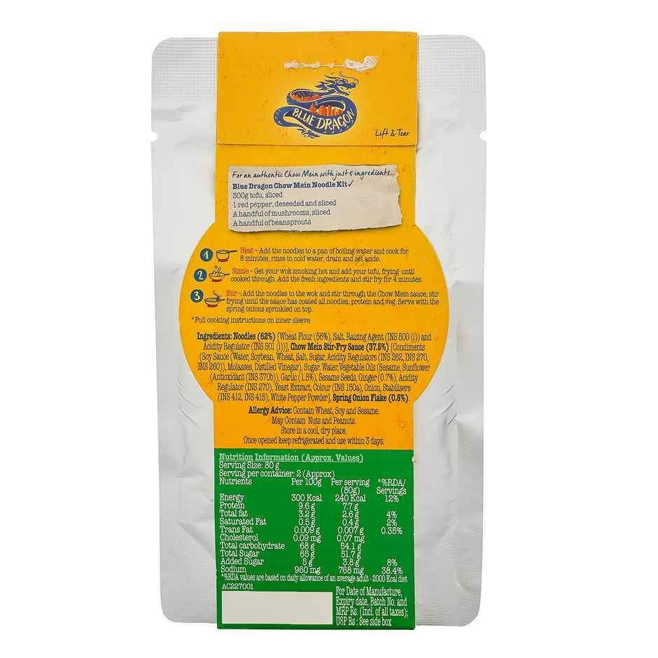 Blue Dragon Chow Mein Noodle Kit