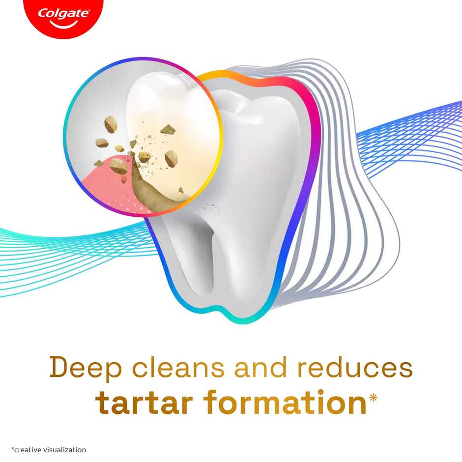 Colgate Total Anti-Tartar Toothpaste Anti-Germ Tooth Paste With 1.5X Better Tartar Reduction