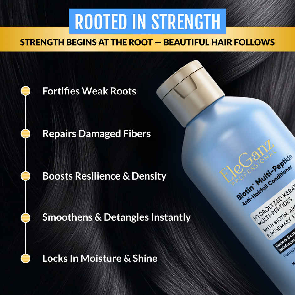 EleGanz Professional Biotin+ Multipeptide Anti-Hairfall Conditioner with Rosemary Extracts