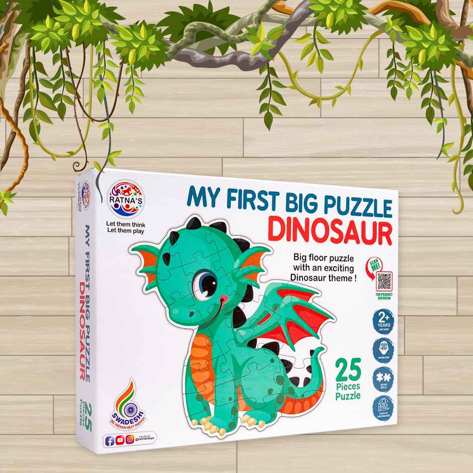 Ratna's My First Big Puzzle Dinosaur