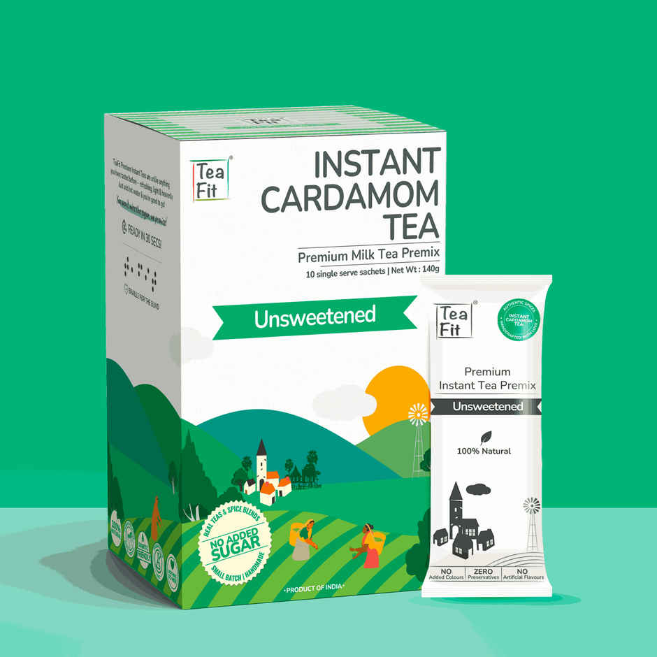 Teafit Unsweetened Cardamom Tea Premix Combo