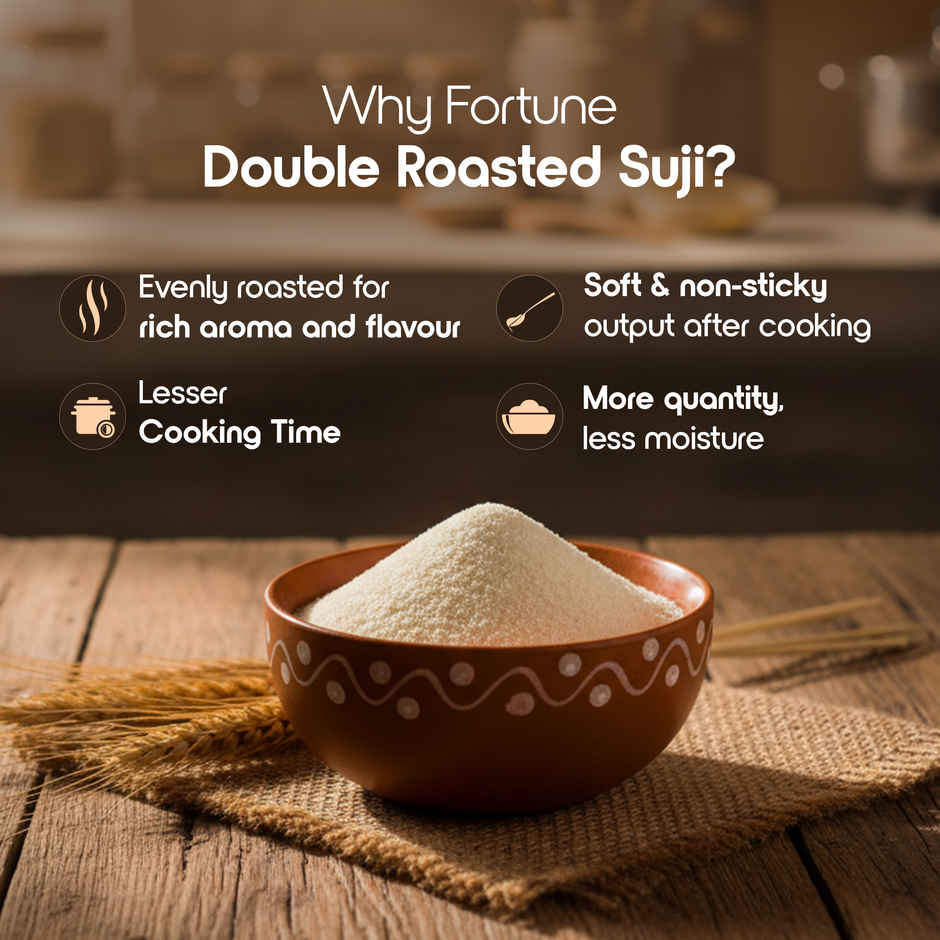 Fortune Double Roasted Suji | Rawa