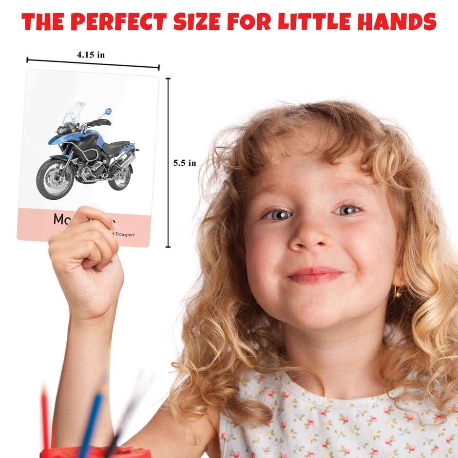 Little Berry Transport Flash Cards For Kids (32 Cards) | Fun Learning Toy For 2-6 Years - Lb7