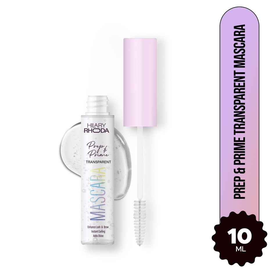 Hilary Rhoda Prep & Prime Transparent Mascara | Natural Look & Lash Mascara | Glossy & Shiny