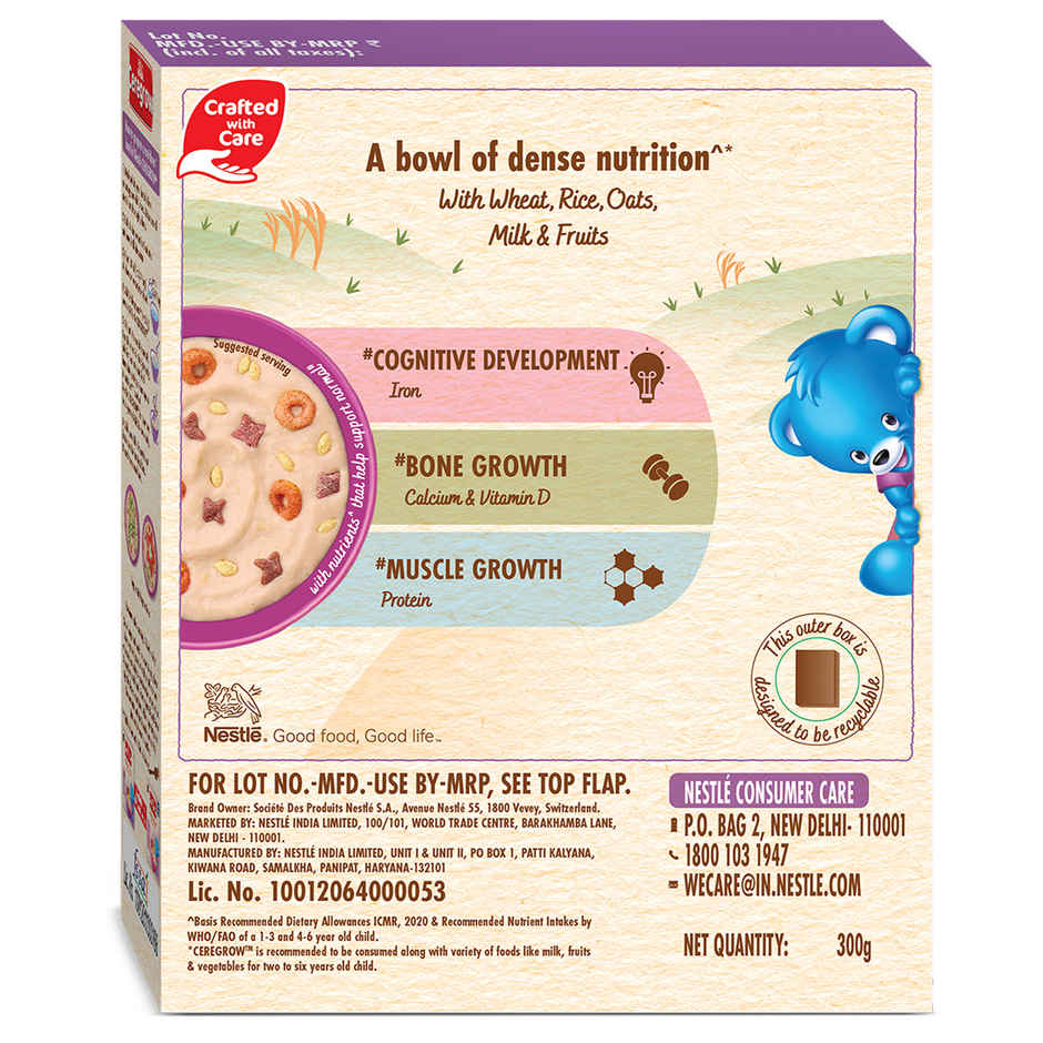 Nestle Ceregrow Multigrain Milk & Fruits Cereal