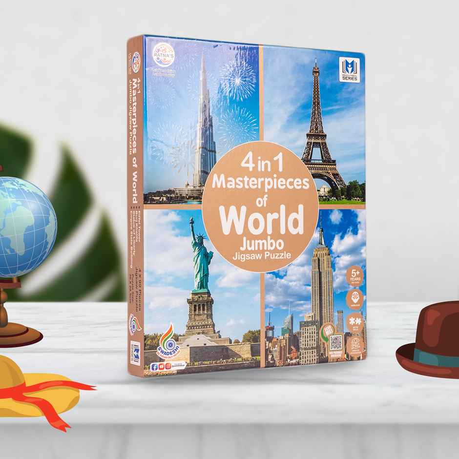 Ratna's 4 in 1 Masterpieces of World Jigsaw Puzzle