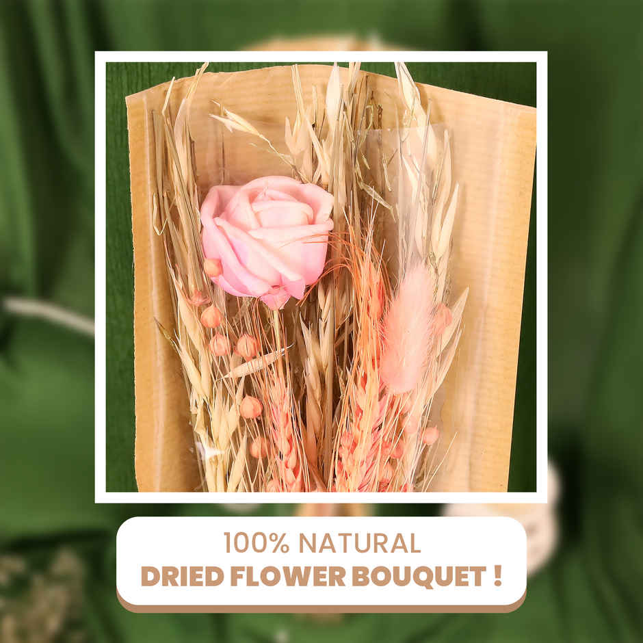 Pastel Promise Natural Dried Artificial Flower Bouquet | Eternal Blooms