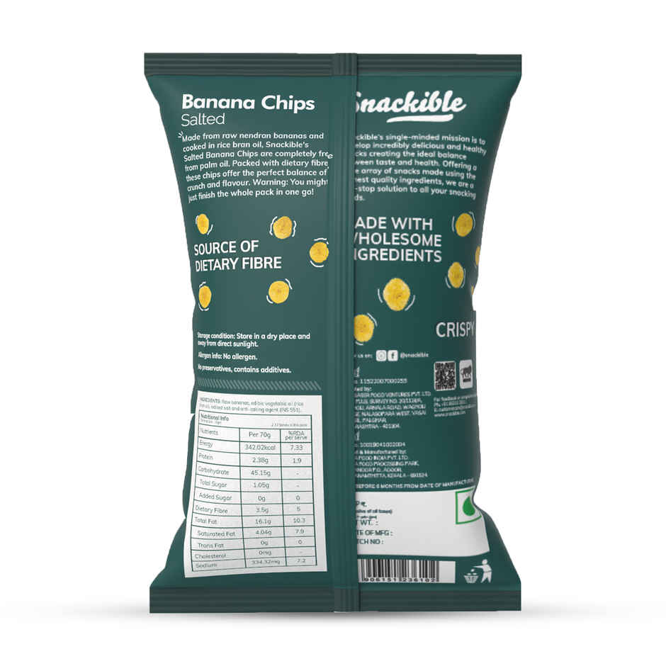 Snackible Salted Banana chips