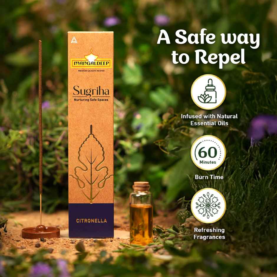 Mangaldeep Sugriha Mosquito Repellant Incense - Citronella