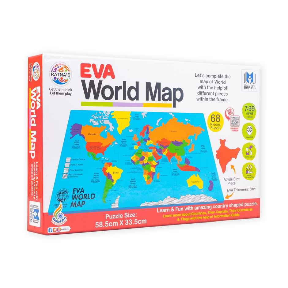Ratna's Eva World Map Puzzle