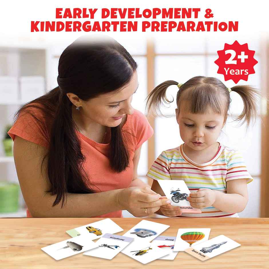 Little Berry My First Transport Flash Cards For Kids (36 Cards) - Fun Learning Game - Lb23