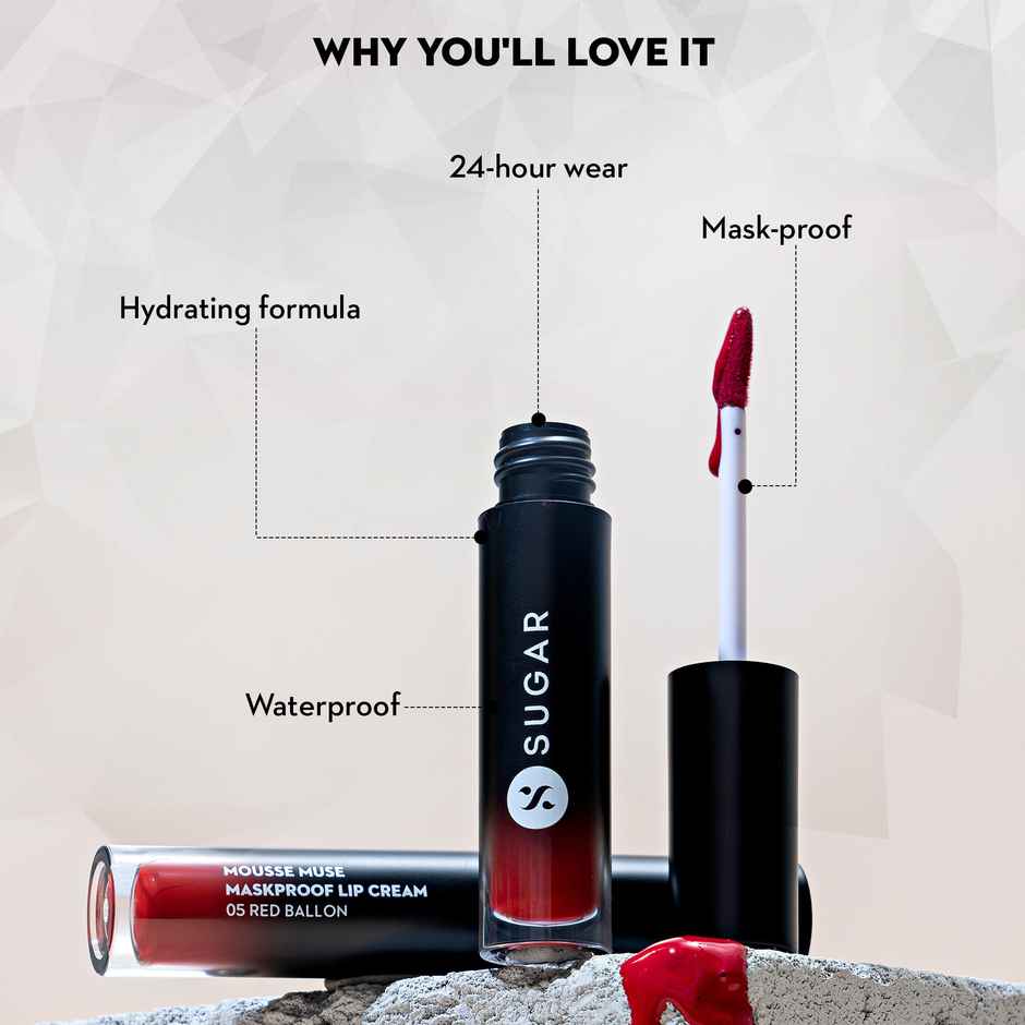 SUGAR Cosmetics Mousse Muse Lip Cream 11 - The Salmon