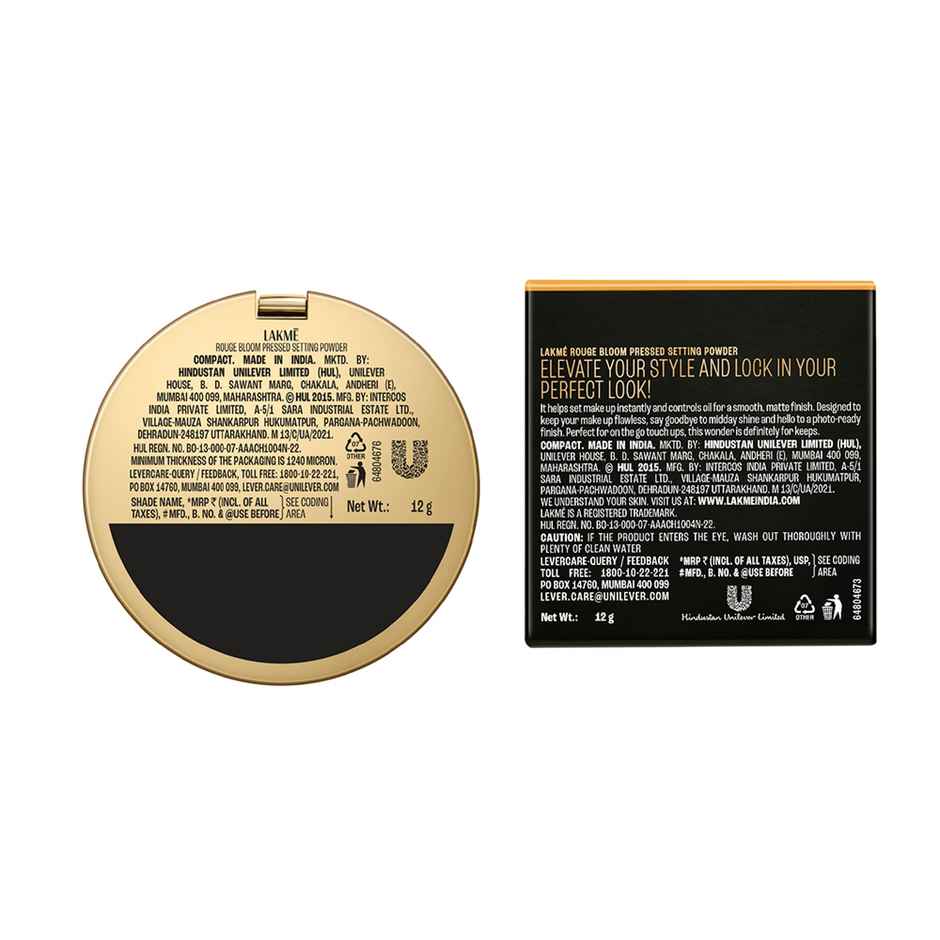 Lakme Showstopper Collection Rouge Bloom Setting Powder Neutral Nude