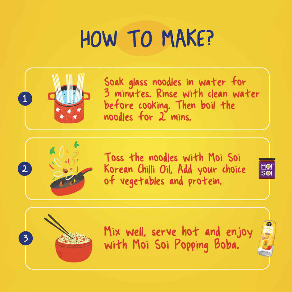 Moi Soi Glass Noodles Made with Mung Beans