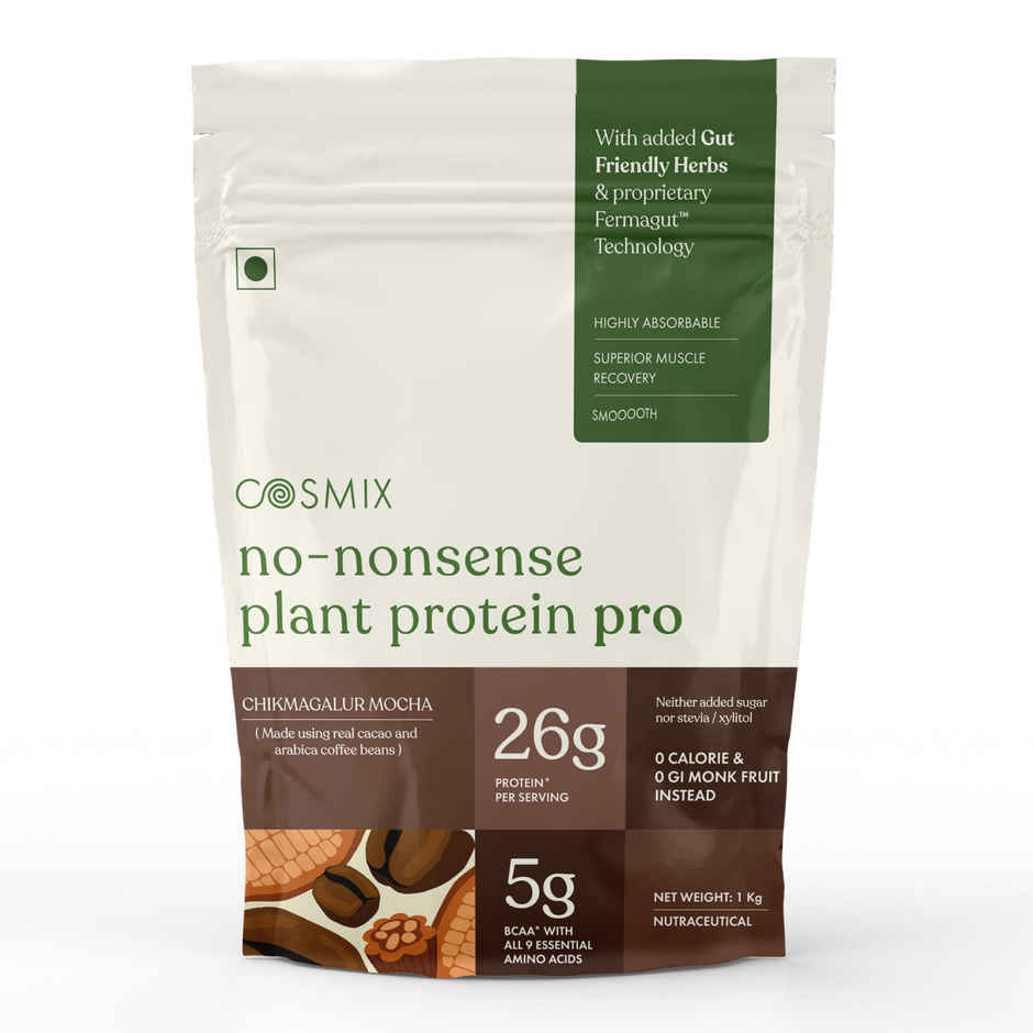 Cosmix No Nonsense Fermented Yeast Protein Pouch | Chikmagalur Mocha Coffee | 26 g Protein