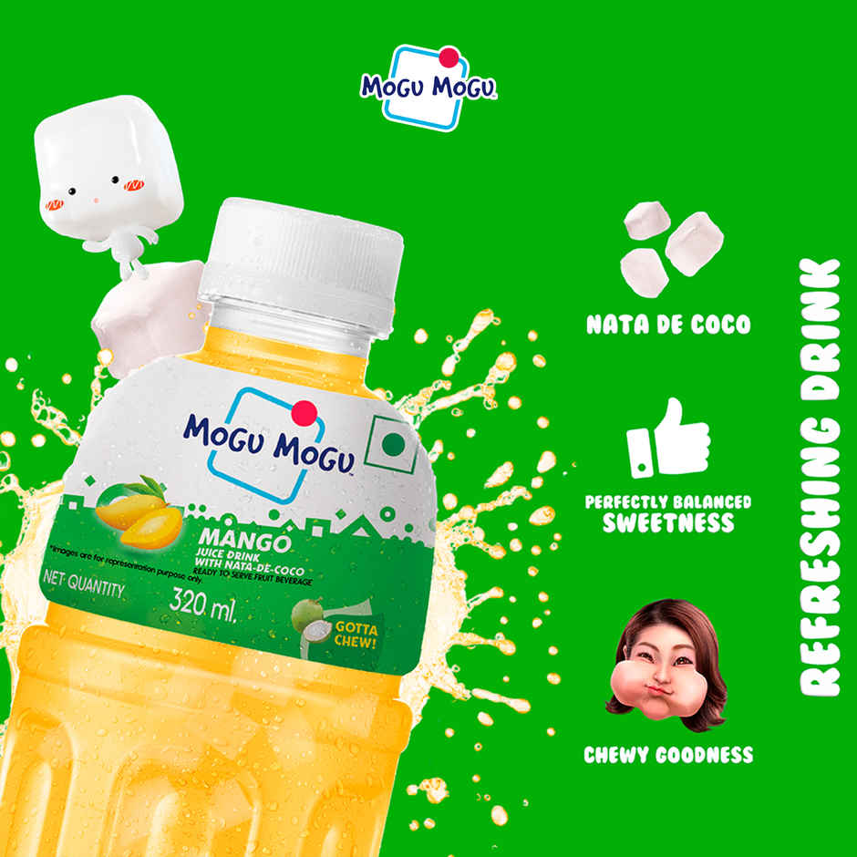 Mogu Mogu Mango Fruit Drink with Nata de Coco