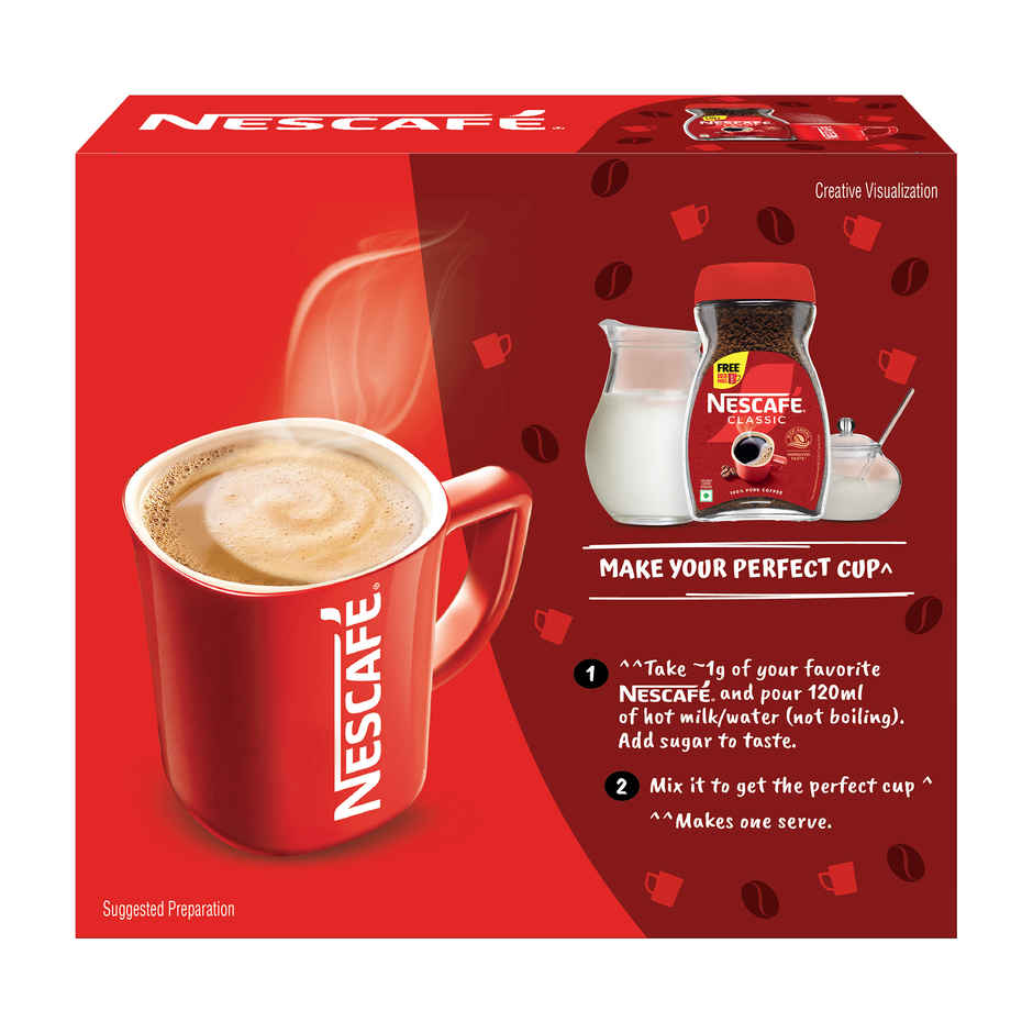 Nescafe Classic Instant Coffee With Free Red Mug