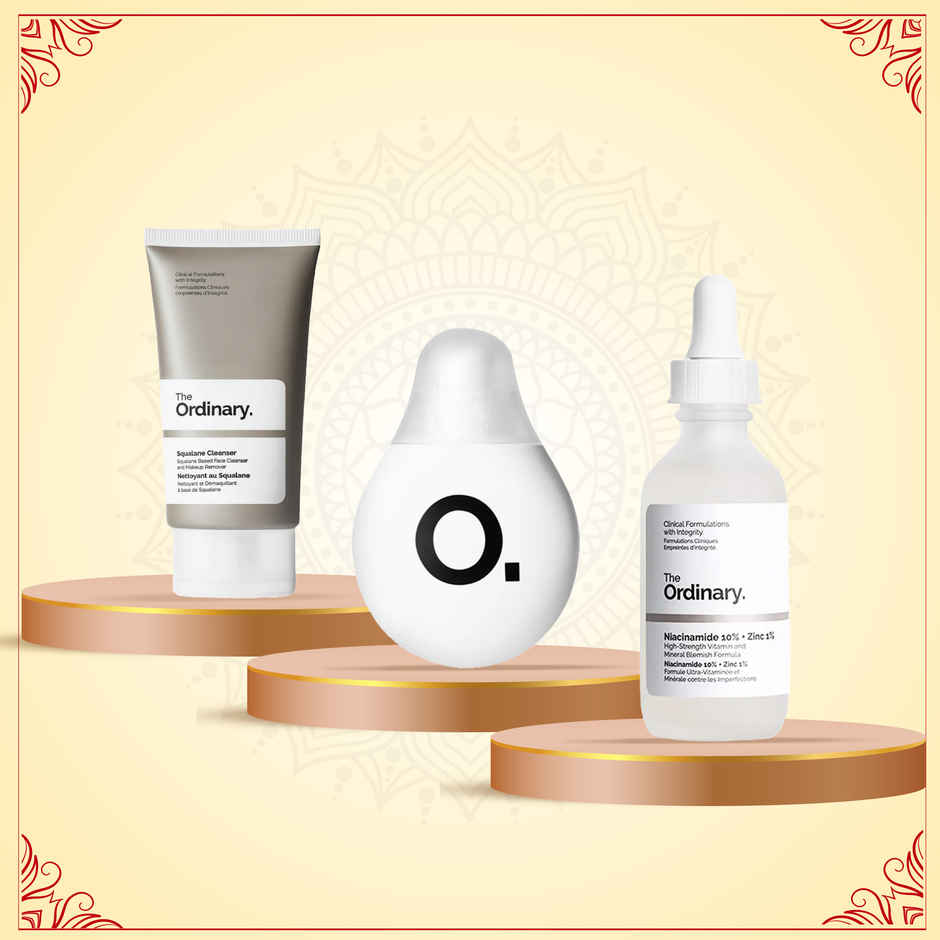 The Ordinary Niacinamide 10% + Zinc 1% (60ml) & The Ordinary Squalane Cleanser (50ml) & The Ordinary Squalane + Amino Acids Lip Balm (15ml) Combo