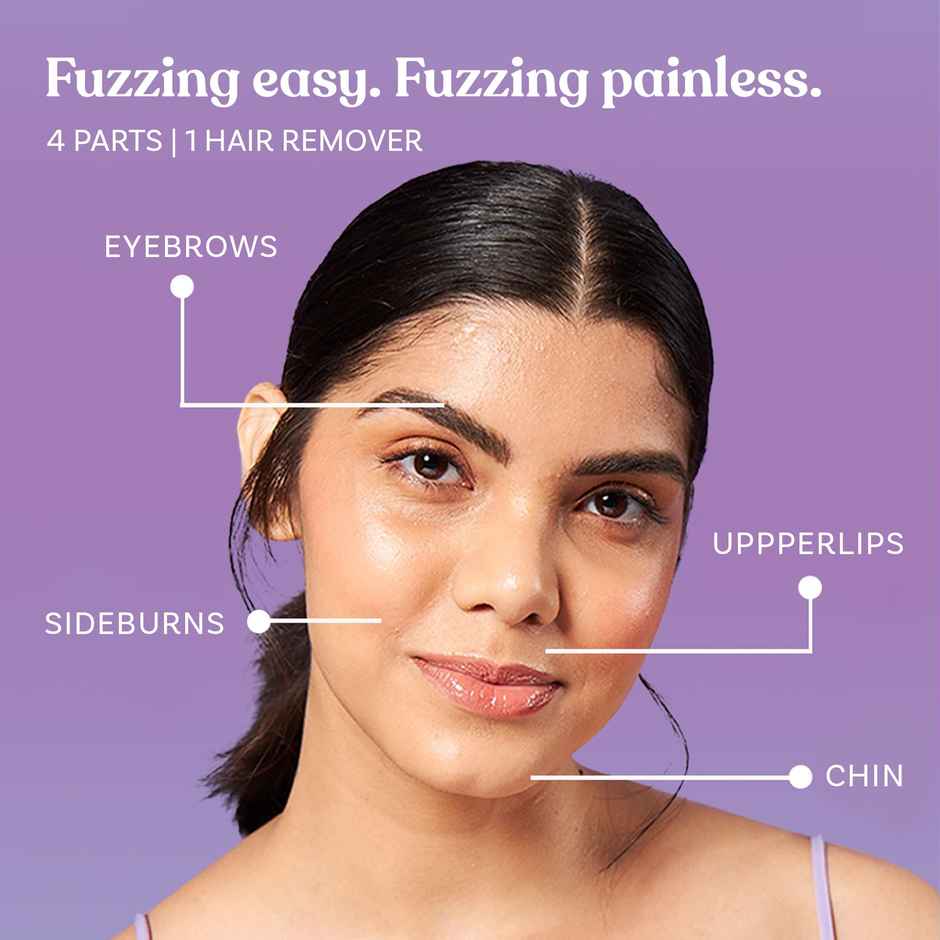 Bombae Facial Hair Mini Trimmer, Hypoallergenic blades for All Skin Types