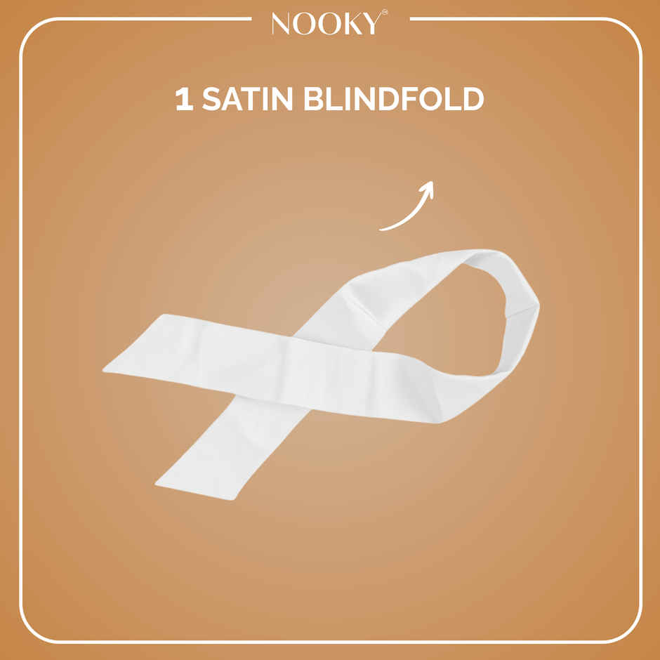 Nooky CONNECT 3 in 1 Intimacy Condom Kit Condom Chocolate and Blindfold