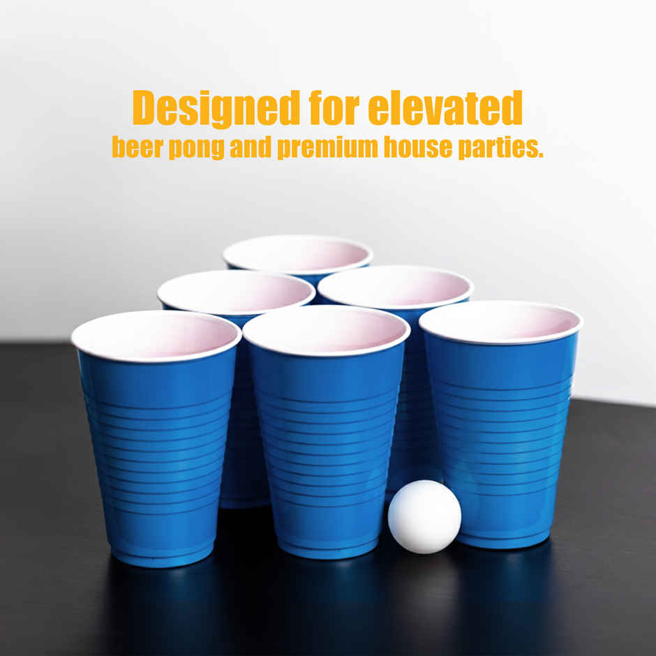 Beer Pong Glasses | Blue | 16 Oz | Eco Soul