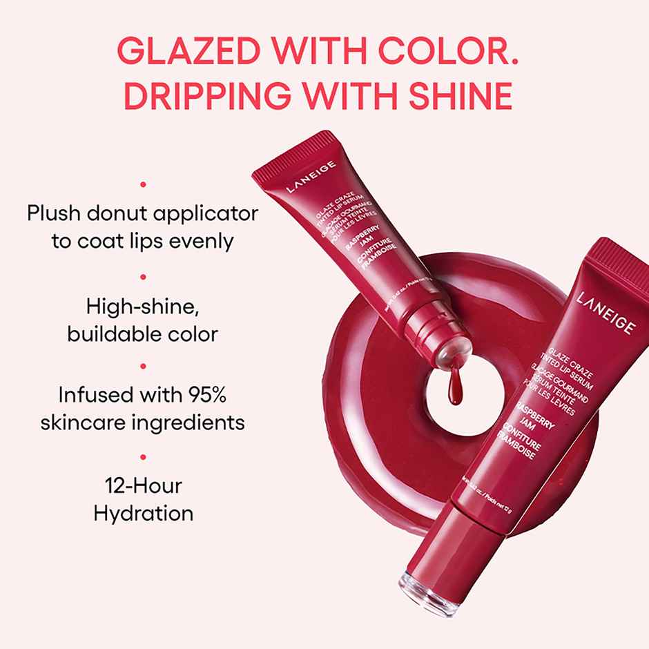 Laneige Glaze Craze Tinted Lip Serum - Rasberry Jam