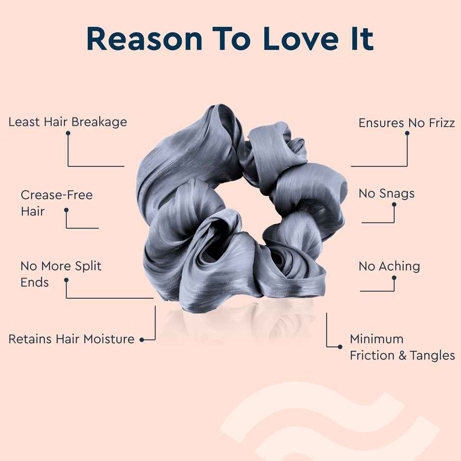 Gubb Satin Scrunchie | Grey