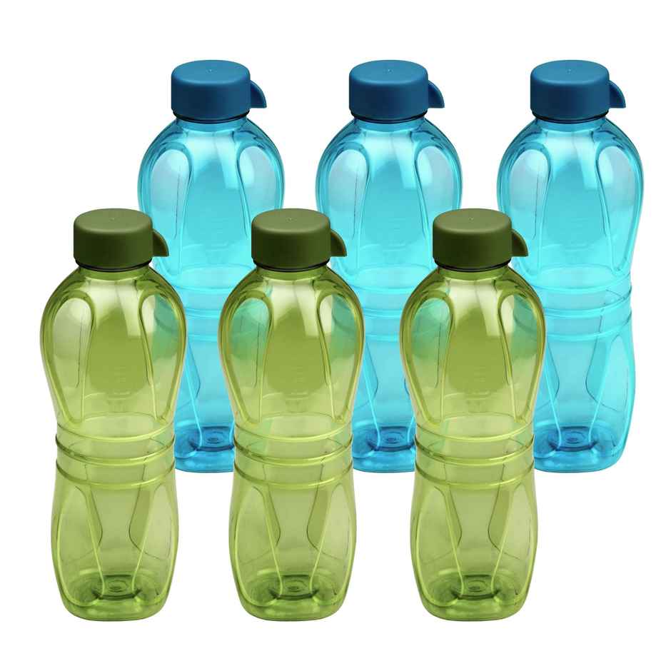 Flair Aqua Pet Bottle With Regular Cap 1000 ml - Blue & Green