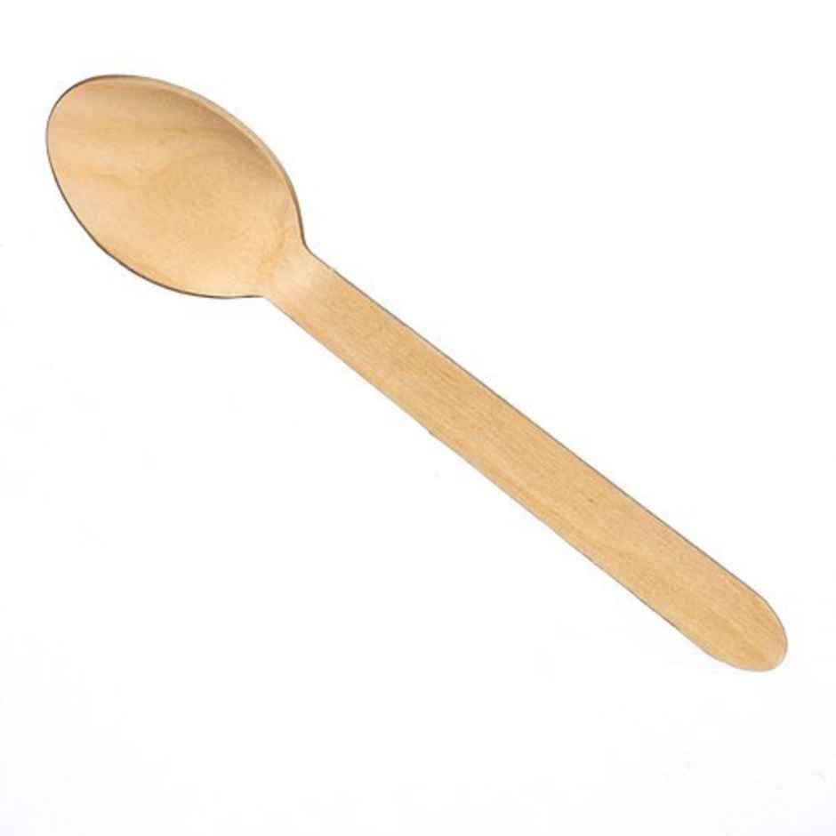 Ezee Wooden Disposable Dinner & Party Spoon | 6 Inch
