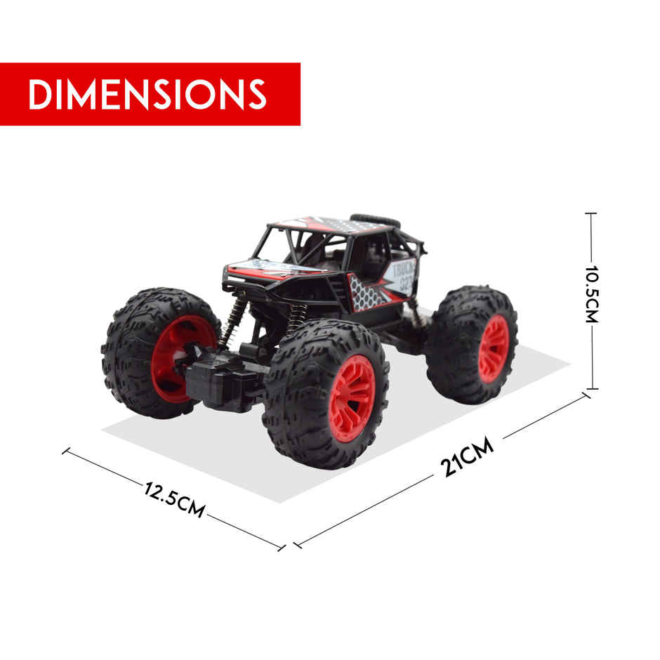 SEEDO Remote Control Car 1:18 , 2.4 GHz, Type-C Rechargeable, Fast Speed Rock Crawler | Red