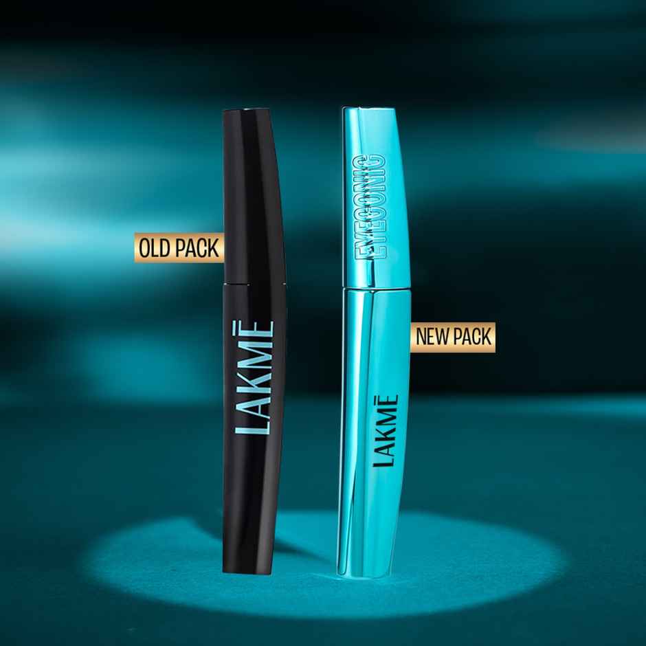 Lakme 9 to 5 Eyeconic Curling Mascara, Smudgeproof, Waterproof, lasts upto 24 Hrs, Black