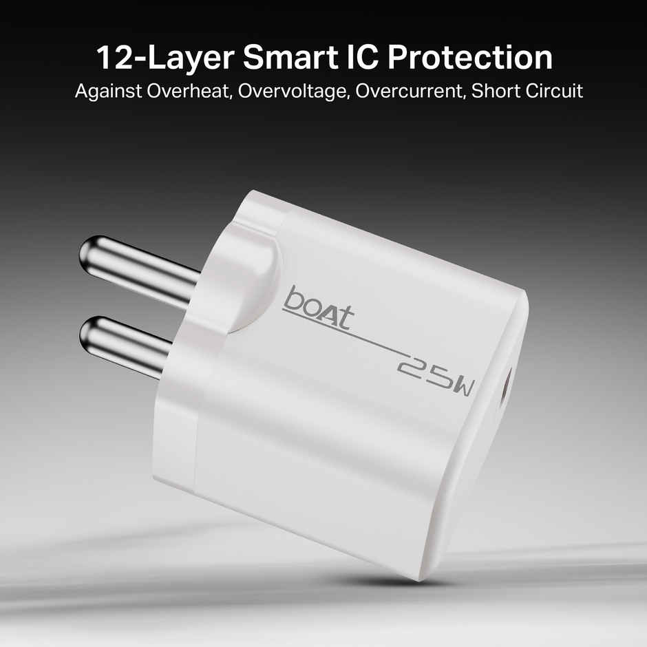 boAt 25W PD Charger | Pearl White