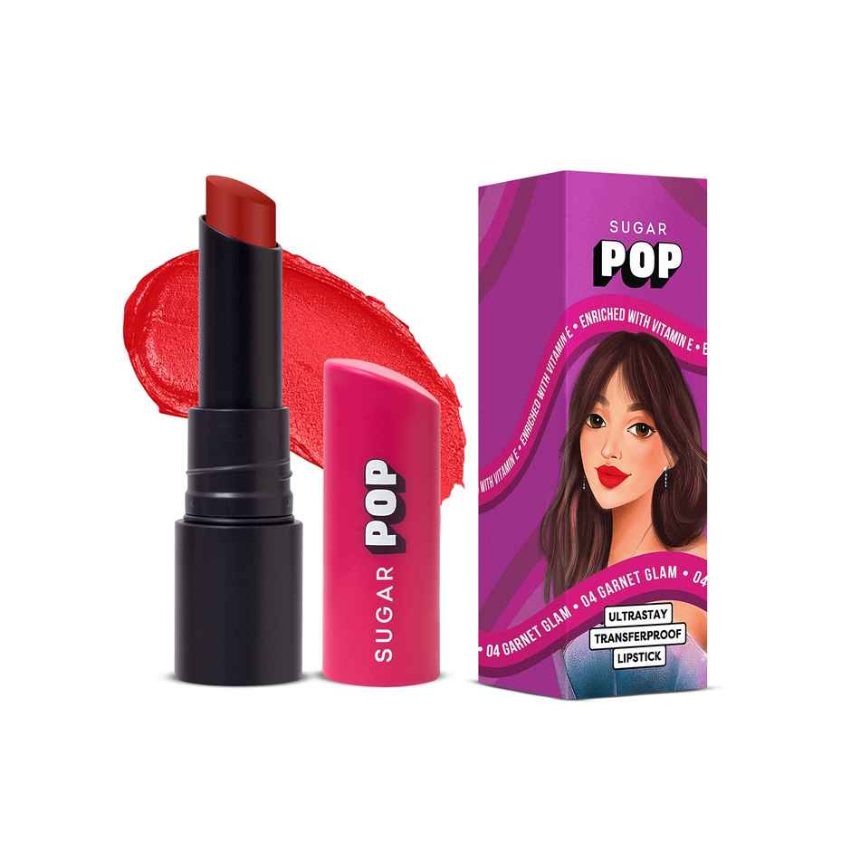 SUGAR POP Ultra Stay Transfer Proof Lipstick | 04 Garnet Glam