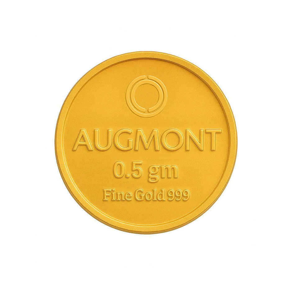 24 Karat 999 Pure Gold Coin | 0.5 g | Augmont