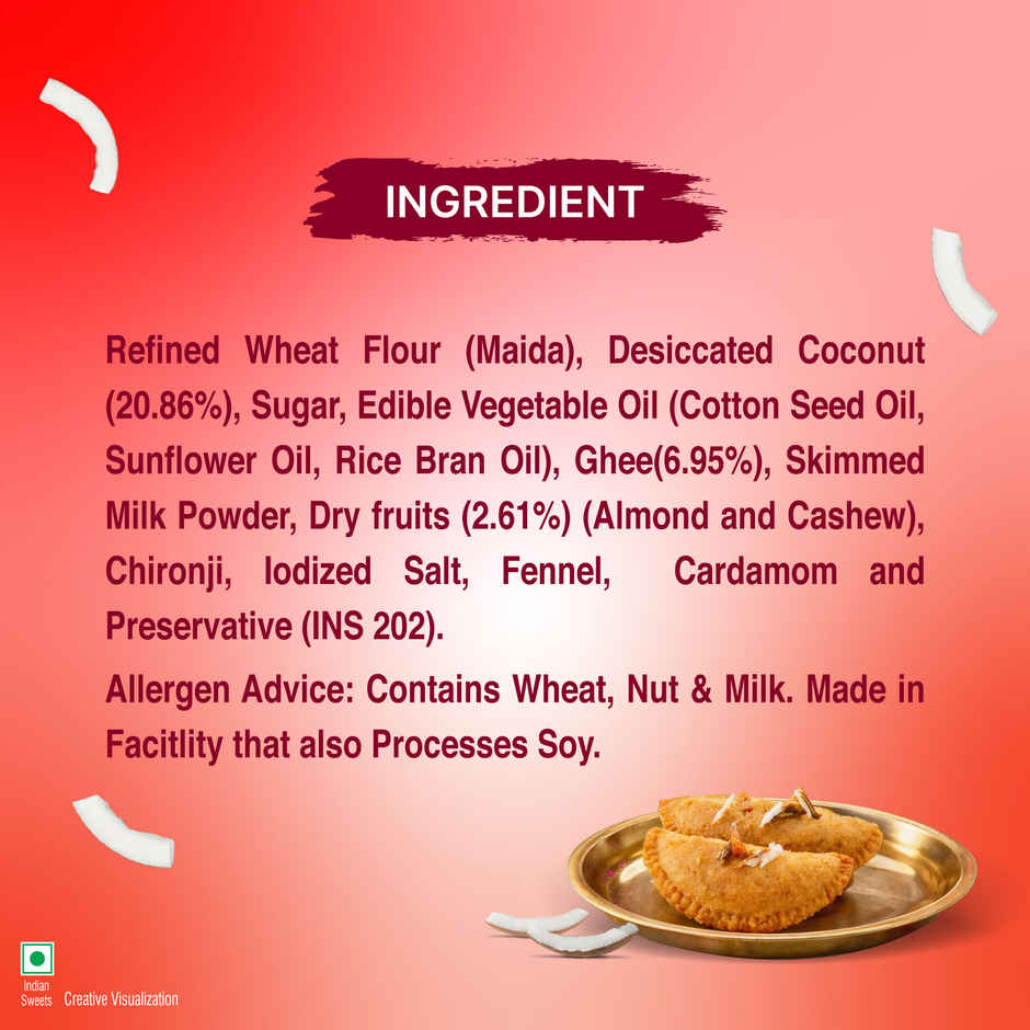UNIBIC Dryfruit Coconut Gujiya By UNIBIC Swaadesi