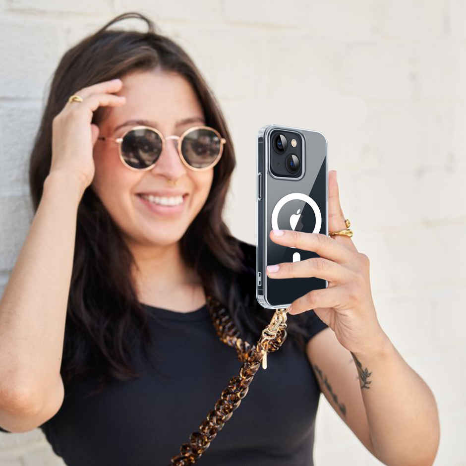 Artistque Case for Iphone 13 - Iphone 14 Back Cover - Transparent Clear Magsafe