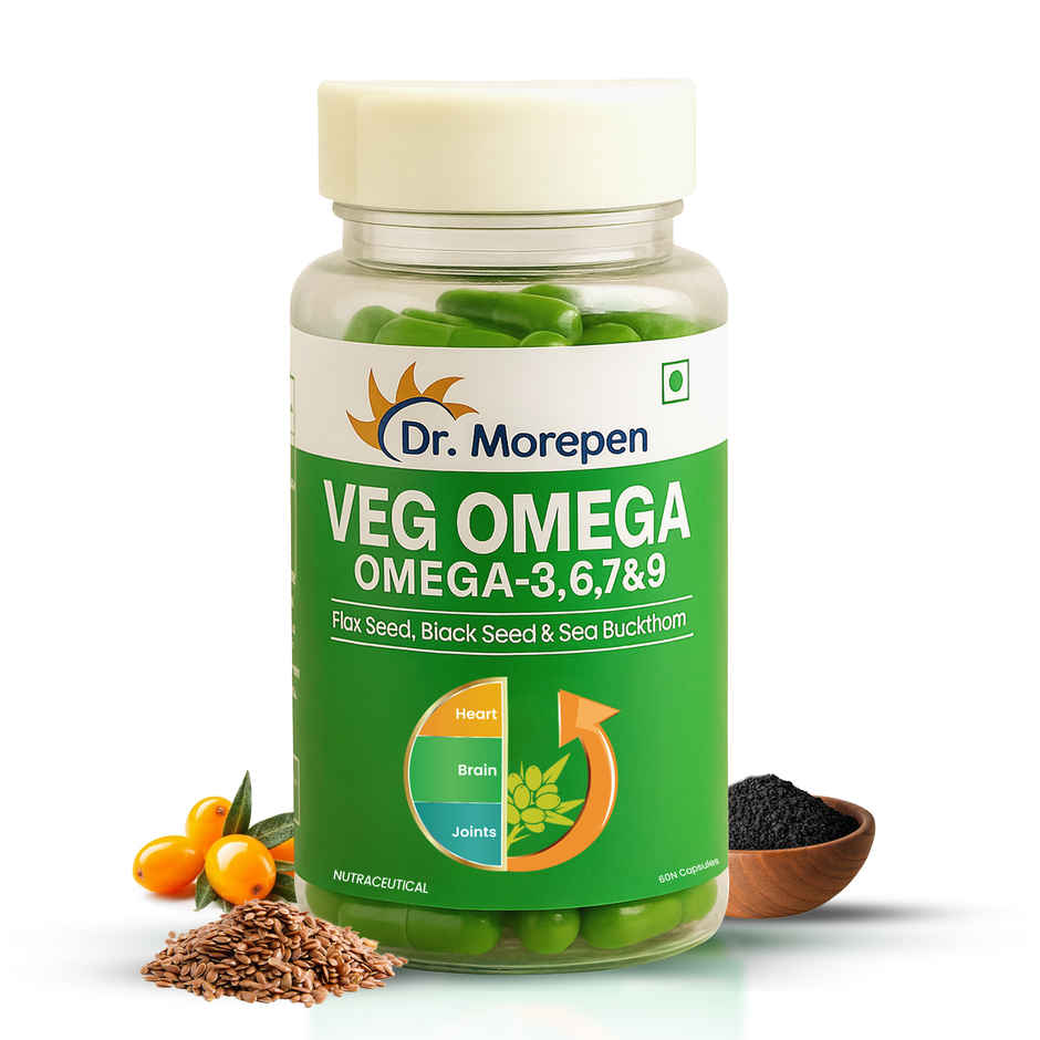 Veg Omega 3,6,7 & 9 Fatty Acid 500mg Capsules Supports Joints & Heart