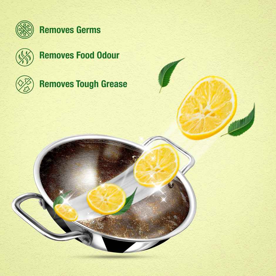 BAY6 Dishwash Gel Liquid Lime Tough Grease & Foul Smell Removal