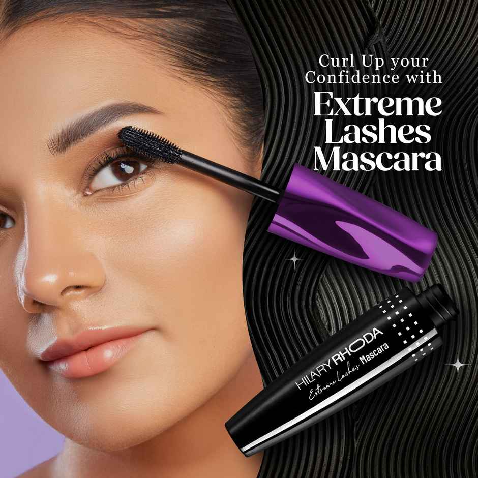 Hilary Rhoda Extreme Lashes Mascara | Volumizing & Lengthening Mascara | Waterproof & Long Lasting