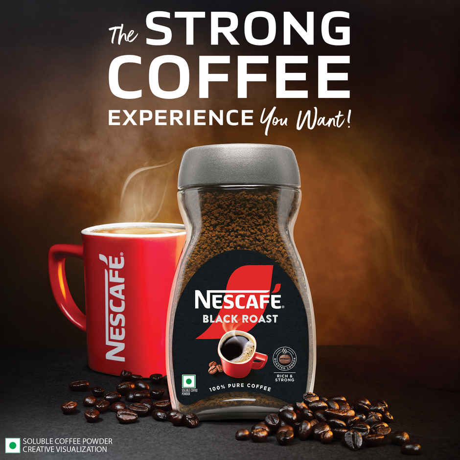 Nescafe Black Roast Instant Coffee | Rich & Strong