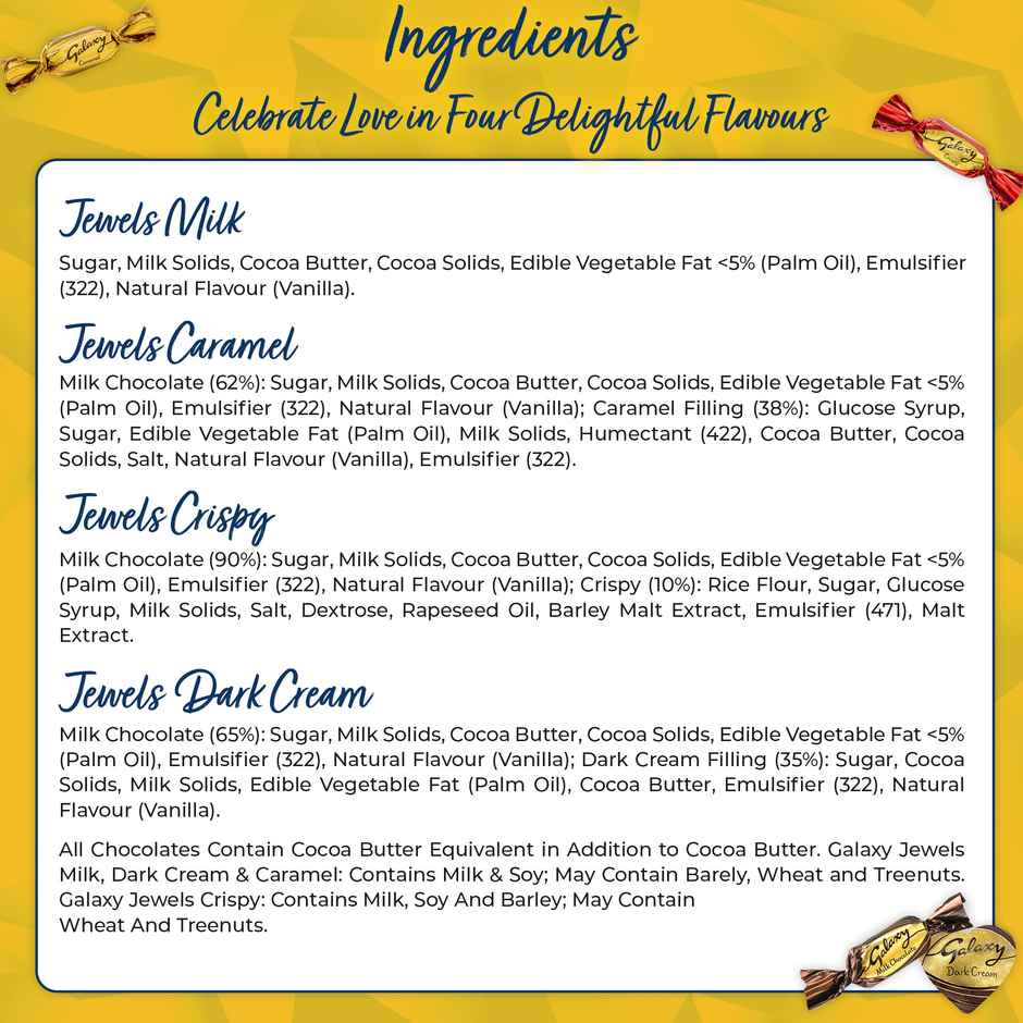 Galaxy Jewels Valentine'S Day Chocolate Pack Of  Imported Flavors & Choco Lava Cake Combo